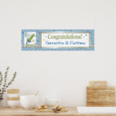 Spaceship & Stars Baby shower Banner Poster (Keuken)