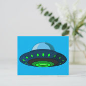 SPACESHIP UFO ART-Briefkaarten Briefkaart (Staand voorkant)