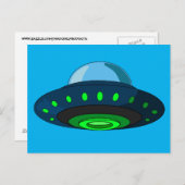 SPACESHIP UFO ART-Briefkaarten Briefkaart (Voorkant / Achterkant)