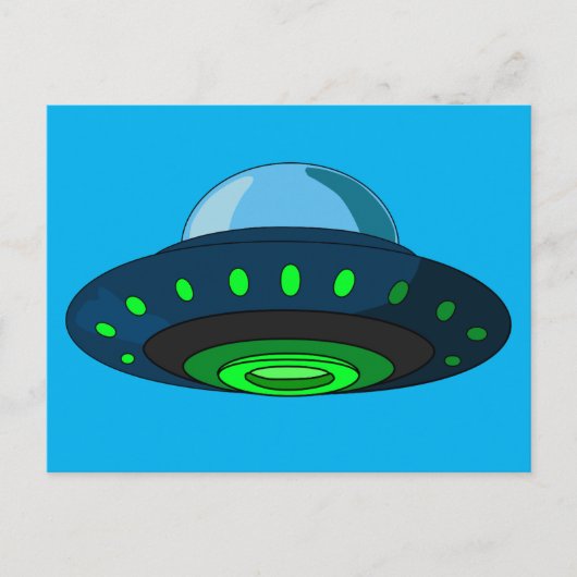 SPACESHIP UFO ART-Briefkaarten Briefkaart (Voorkant)