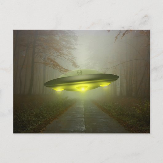 SPACESHIP UFO ART-Briefkaarten Briefkaart (Voorkant)