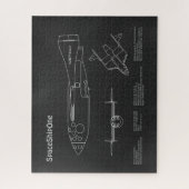 SpaceShipOne - Plannen voor het tekenen van de vli Legpuzzel (Verticaal)