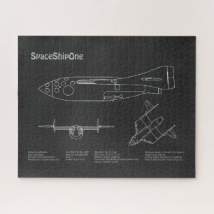 SpaceShipOne - Plannen voor het tekenen van de vli Legpuzzel