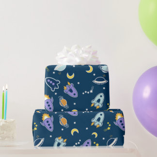 Spaceships Cadeaupapier