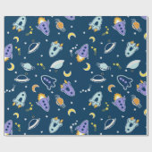 Spaceships Cadeaupapier (Vlak)
