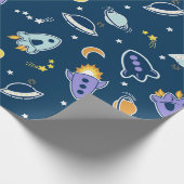 Spaceships Cadeaupapier (Hoek)