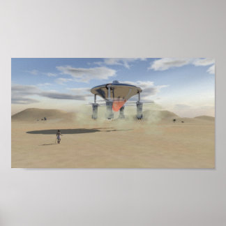 Spaceships van Ezekiel Poster