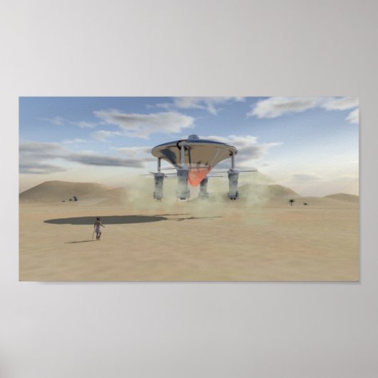 Spaceships van Ezekiel Poster (Voorkant)