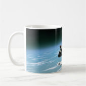 Spaceshuttle. Aanpasbaar Koffiemok (Links)