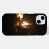 Spaceshuttle Aarde baan ruimtevaartuig nacht Canva Case-Mate iPhone Case (Achterkant (horizontaal))