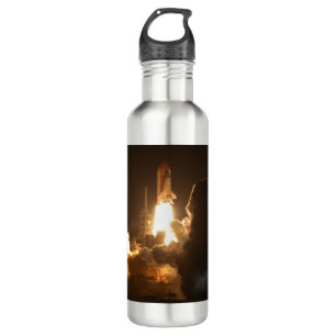 Spaceshuttle Aarde baan ruimtevaartuig nacht Canva Waterfles