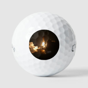 Spaceshuttle Aarde Orbitale ruimtevaartuigen Nacht Golfballen