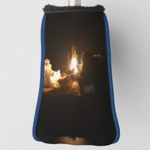 Spaceshuttle Aarde Orbitale ruimtevaartuigen Nacht Golfheadcover