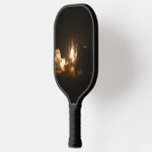 Spaceshuttle Aarde Orbitale ruimtevaartuigen Nacht Pickleball Paddle (Links)