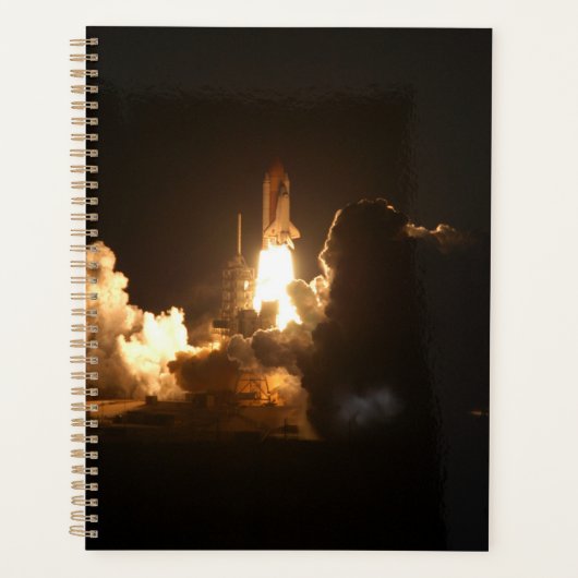 Spaceshuttle Aarde Orbitale ruimtevaartuigen Nacht Planner (Voorkant)