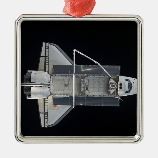 Spaceshuttle Atlantis 4 Metalen Ornament (Voorkant)
