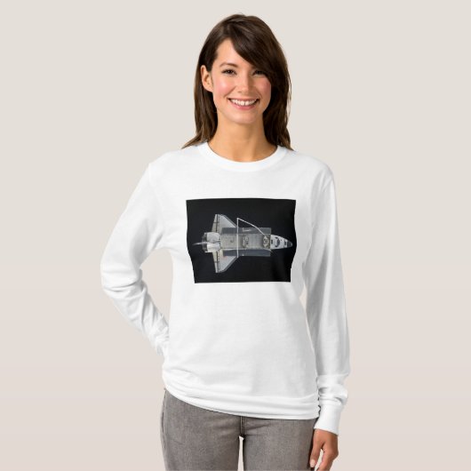 Spaceshuttle Atlantis 4 T-shirt (Voorkant volledig)