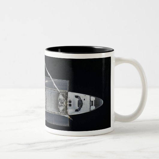 Spaceshuttle Atlantis 4 Tweekleurige Koffiemok (Rechts)