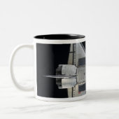 Spaceshuttle Atlantis 4 Tweekleurige Koffiemok (Links)