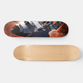 Spaceshuttle Atlantis Hubble-telescoop Kunstwerk Skateboard (Horizontaal)