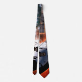 Spaceshuttle Atlantis Hubble-telescoop Kunstwerk Stropdas (Achterkant)
