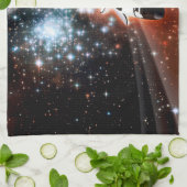 Spaceshuttle Atlantis Hubble-telescoop Kunstwerk Theedoek (Gevouwen)