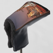 Spaceshuttle Atlantis Red Sky Lancering NASA Golfheadcover (3/4 voorkant)