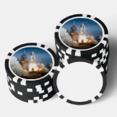 Spaceshuttle Columbia bij de lancering Pokerchips (Opstapeling)