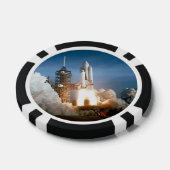 Spaceshuttle Columbia bij de lancering Pokerchips (Enkel)