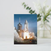 Spaceshuttle Columbia bij lancering Briefkaart (Staand voorkant)