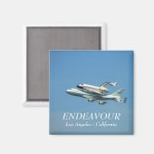 Spaceshuttle Endeavour Magnet! Magneet (Voorkant / Achterkant)