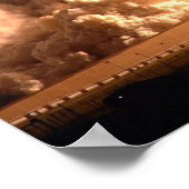 Spaceshuttle Endeavour nachtelijke lancering Poster (Hoek)
