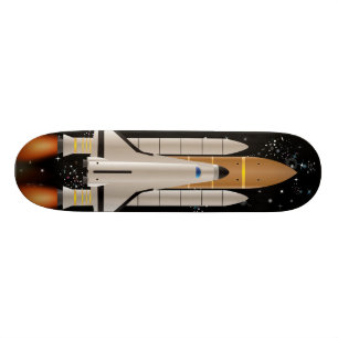 Spaceshuttle-lancering Skateboard Deck