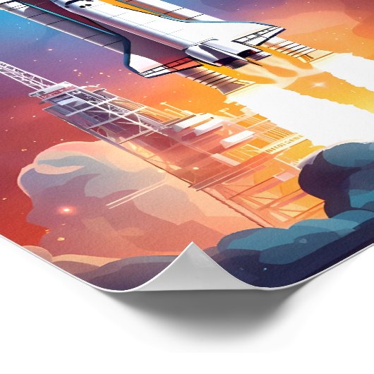 Spaceshuttle: naar de sterren poster (Hoek)