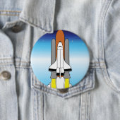 Spaceshuttle Ronde Button 4,0 Cm (In situ)