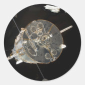 Spaceshuttle SkyLab Ronde Sticker (Voorkant)
