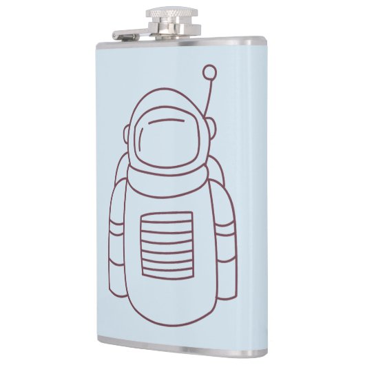 Spacesuit Doodle Heupfles (Links)