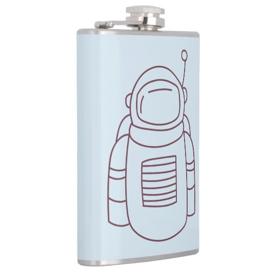 Spacesuit Doodle Heupfles (Rechts)