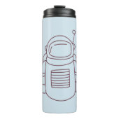 Spacesuit Doodle Thermosbeker (Voorkant)