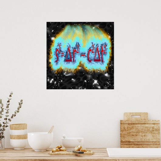 Spacetime Interval Poster (Keuken)