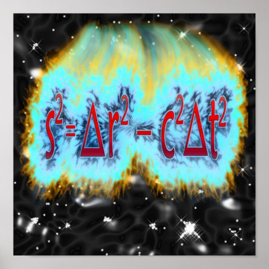 Spacetime Interval Poster (Voorkant)