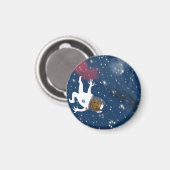 Spacewalk Astronaut Tussen de sterren Magneet (Voorkant / Achterkant)