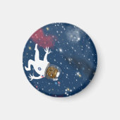 Spacewalk Astronaut Tussen de sterren Magneet (Voorkant)