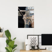 Spacewalk & Hubble Space Telescope Poster (Thuiskantoor)