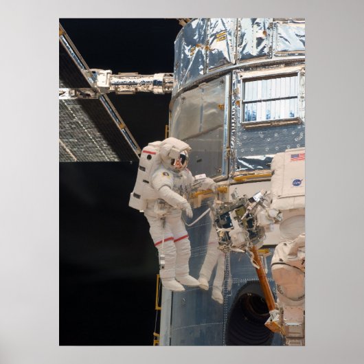 Spacewalk & Hubble Space Telescope Poster (Voorkant)