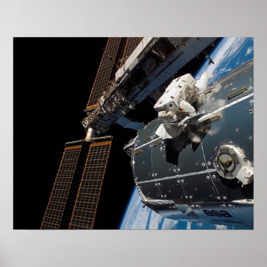 Spacewalk (STS-122) Poster (Voorkant)