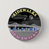SpaceWalks Ronde Button 5,7 Cm (Voorkant)