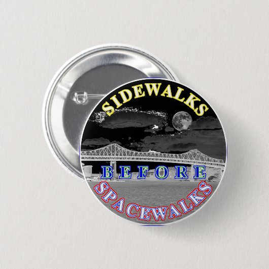 SpaceWalks Ronde Button 5,7 Cm (Voorkant /achterkant)