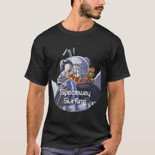 Spaceway surfen t-shirt