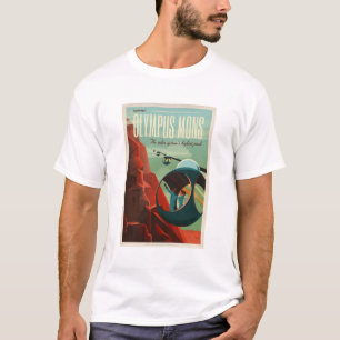 SpaceX Mars Olympus Mons Tourism Poster T-shirt
